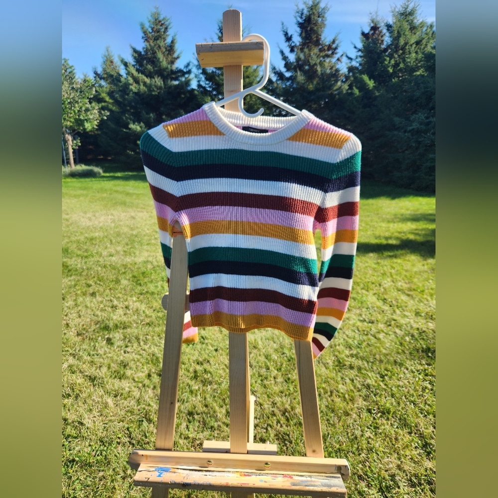 Striped Forever 21 long-sleeve size large